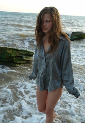 18 year old braces clad cutie Liza Rowe stripping naked if you please